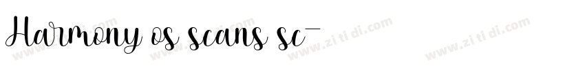 Harmony os scans sc字体转换 Harmony os scans sc字体转换
